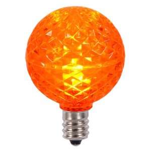  Club Pack of 25 Orange LED G40 Christmas Replacement Bulbs 