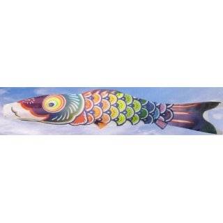 Carp Fish Koinobori Windsocks, 23 inch Nylon Set of 5 #L47  