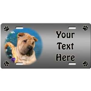 Chinese Shar Pei Personalized License Plate