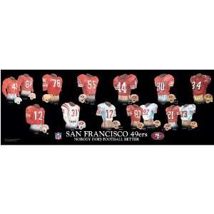 Hunter Manufacturing 10x30 Heritage Jersey Plaque   San Francisco 