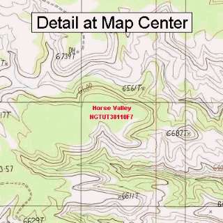   Topographic Quadrangle Map   Horse Valley, Utah (Folded/Waterproof