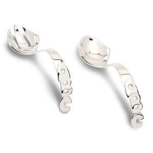  ABC Sterling Silver Baby Spoon and Fork Set Baby