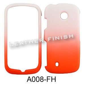   White and Orange   Faceplate   Case   Snap On   Perfect Fit Guaranteed