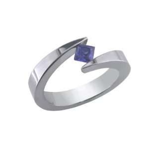  Aramis Unique Helix Titanium Ring with Sapphire Size11.25 