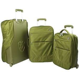  Heys Green Flylite Hybrid 3 Pc Luggage Set