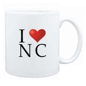   New  I Love North Carolina   Postal Code Mug State