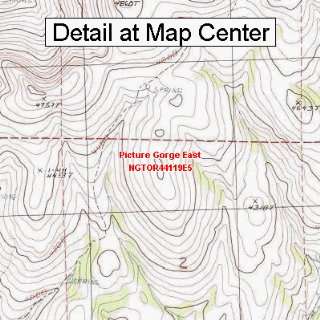  USGS Topographic Quadrangle Map   Picture Gorge East 
