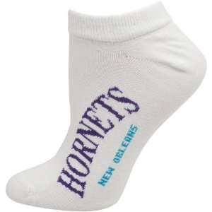  NBA New Orleans Hornets Ladies White Team Color Name Ankle 