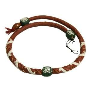  New York Jets Spiral Football Necklace