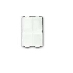  Clear Vue 4 Compartmnt Square Pill Case Beauty