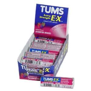  Tums Extra Strength Assorted Berries Antacid (Pack of 12 
