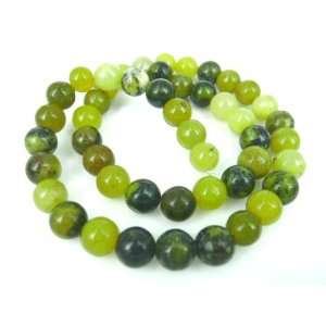  Green South China Jade 8mm Round Beads 16 Arts, Crafts 