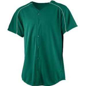   Front Custom Baseball Jerseys DARK GREEN/ WHITE AL