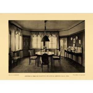  1913 Print Interior Home Decoration Bruno Paul Berlin 
