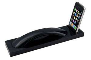 Native Union Authentic MM03i Curve Bluetooth Wireless Handset and iPhone Dock (High Gloss Black)