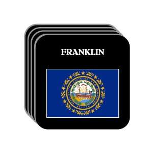  US State Flag   FRANKLIN, New Hampshire (NH) Set of 4 Mini 