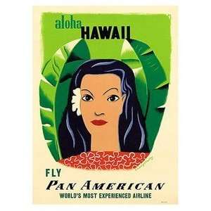  Hawaii Poster Aloha 1953 12 inch by 18 inch
