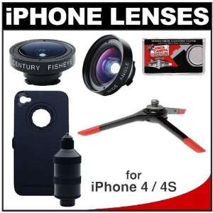  iPro Lens System for Apple iPhone 4 & 4S with Case, Handle, Fisheye 