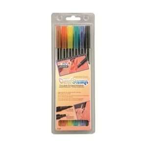   Ended Markers For Clear Stamps 6/Pkg Black/Red/Green/Yellow/Brown/Blue