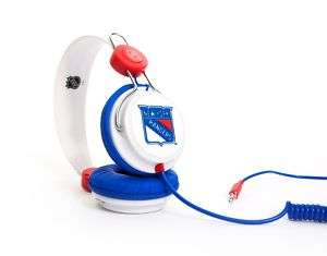   Rangers Coloud DJ Style Headphones for iPod &  Players NHL Licensed