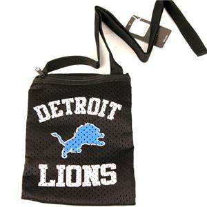 New NFL Detroit Lions Jersey Black Zipper Shoulder Bag  
