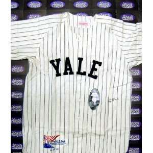   Bush Autographed/Hand Signed Yale baseball jersey signed George H