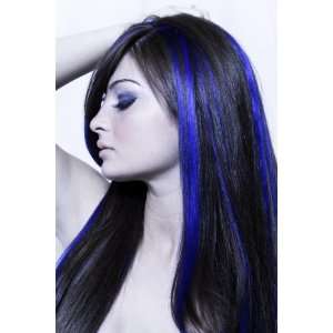  Remy Human Hair Highlight Set 18   4 Pcs  Blue Beauty