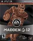Madden NFL 12 (Hall of Fame Edition) (Sony Playstation 3, 2011)