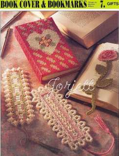 Book Cover & Bookmarks, Annies plastic canvas patterns  