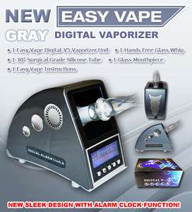 Authentic 5 Year Warranty 2012 Easy Vape Digital Vaporizer in Gray 