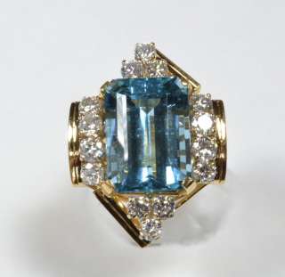 This Spectacular Ring is a One Of A Kind 28 Carat Aquamarine and 
