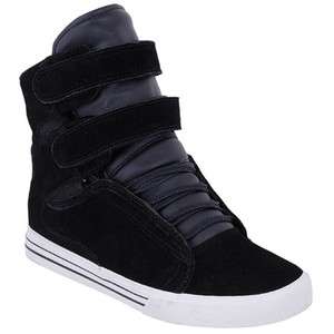   TK SOCIETY BLACK SUEDE VELCRO HI HIGH TOP SNEAKERS BY TERRY KENNEDY