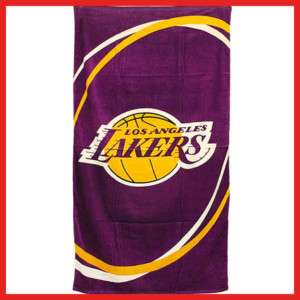 Los Angeles Lakers Beach Bath Towel 30x60 Cotton Purple  