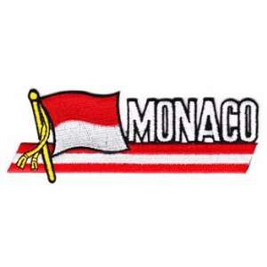  Monaco   Country Flag Patch Patio, Lawn & Garden