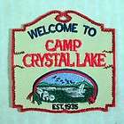 Friday the 13th Movie Camp Crystal Lake Logo Patch  