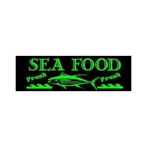  Sea Food Simulated Neon Sign 12 x 39