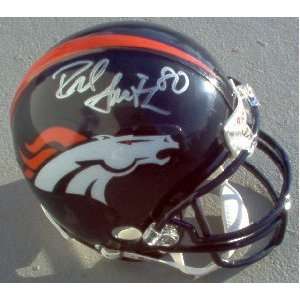 Rod Smith Autographed Denver Broncos Mini Helmet  Sports 