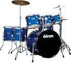 ddrum D2 7 Piece Drum Set with Free Sabian Crash Cymbal Blue