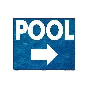  Pool Arrow Sign Right Wbg 9515Wa1210E