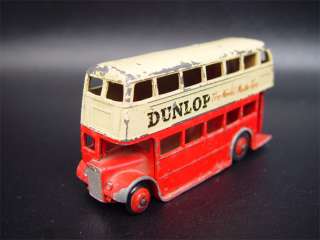 Vintage Dinky Toys Double Decker Bus #290 Dunlop Logo  