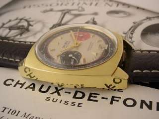 Excellent 1960s GRUEN Precision Chronograph Valjoux 7734 ~Super Cool 