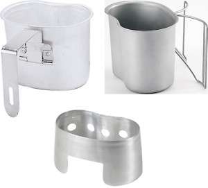 Military Style Water CANTEEN CUPS & CUP STANDS  
