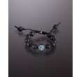 tai black lava and aqua crystal bead bracelet