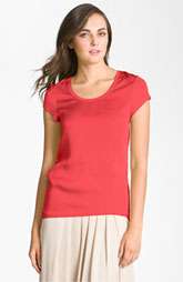 New Markdown Vince Camuto Mixed Media Tee Was $54.00 Now $31.90 40% 