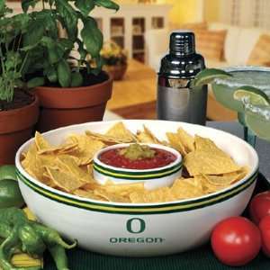 OREGON DUCKS Ceramic CHIP And DIP SET (Serving Plate 13 x 4) by 