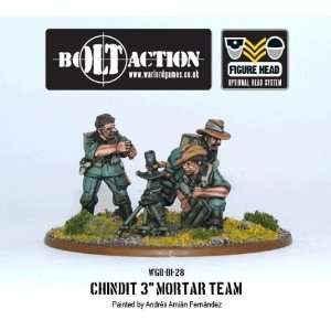  28mm Bolt Action   Chindits 3 Mortar Team Toys & Games