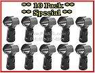 NEW Euro Microphone Clips Mic Holder Stand Clip 10 PK  
