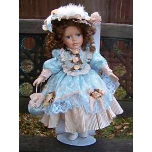   Porcelain Collectible Doll 17 Tall Limited Edition by Heirloom Dolls