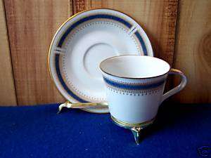 Vintage Noritake Blue Dawn Footed Cup & Saucer Set 6611  