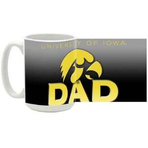  University of Iowa 15 oz Ceramic Coffee Mug   Hawkeye Dad 
